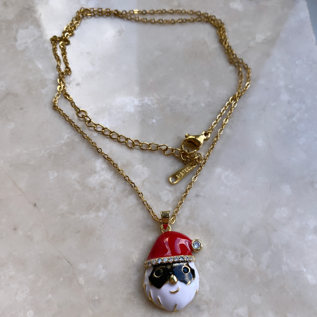 Çelik Yeni Yıl Noel Kolye