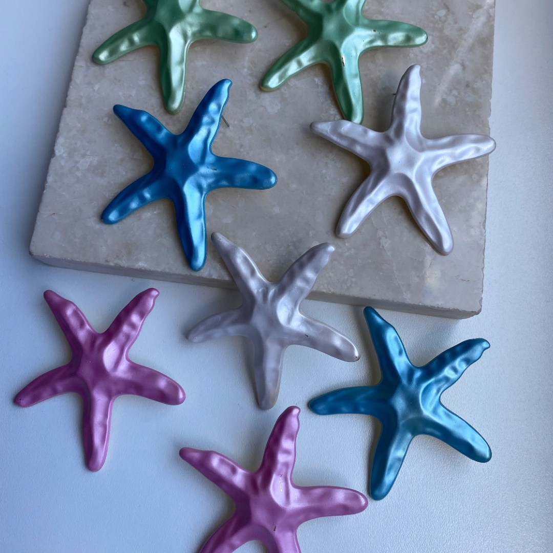 Renkli Deniz Yıldızı Küpe