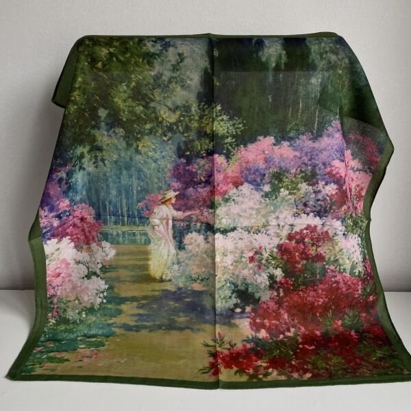 İnsan Çiçek Figürlü Şal 70*70