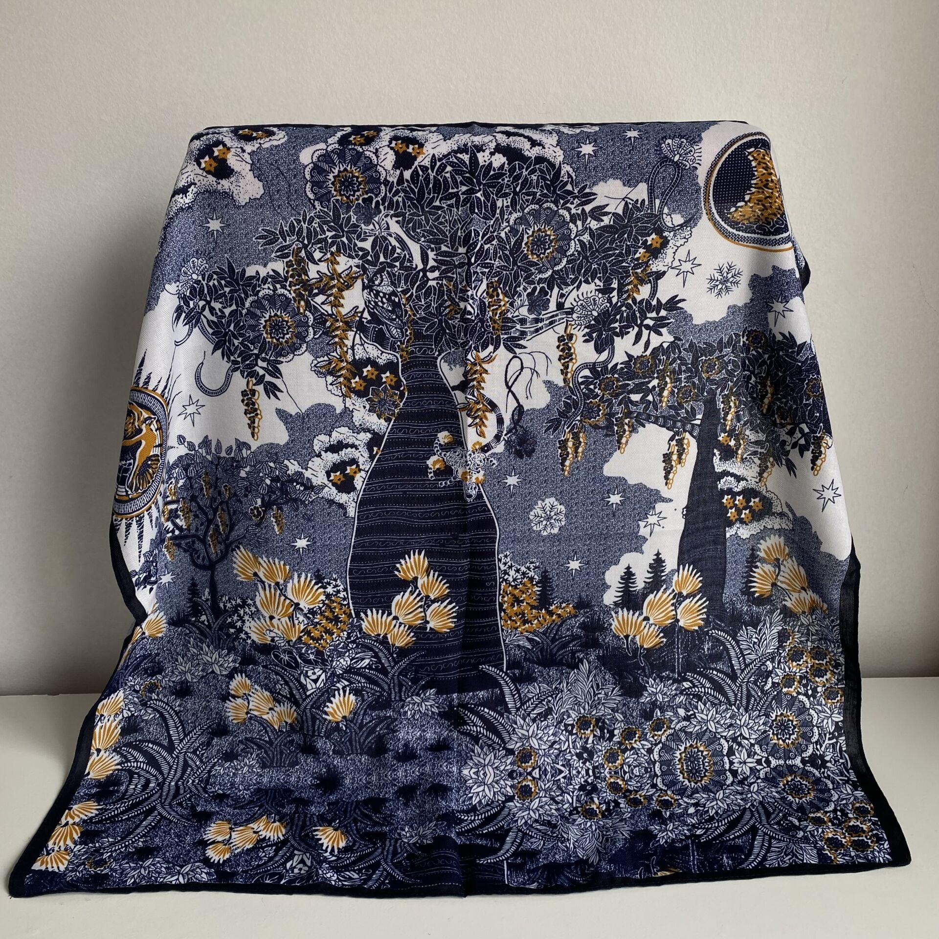 Laci Çiçek Desenli Şal 70*70