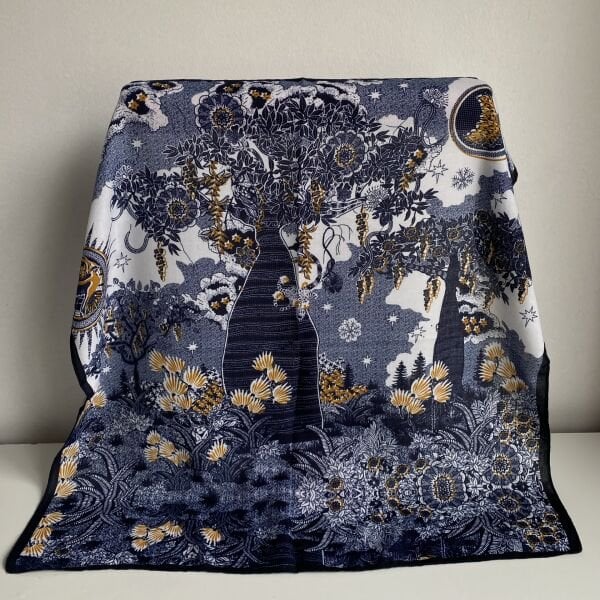 Laci Çiçek Desenli Şal 70*70