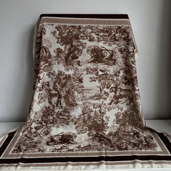 Kahve Desenli Şal 90*90