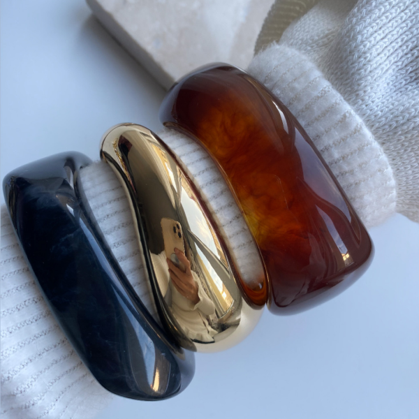 ZR Füme Asimetrik Bileklik