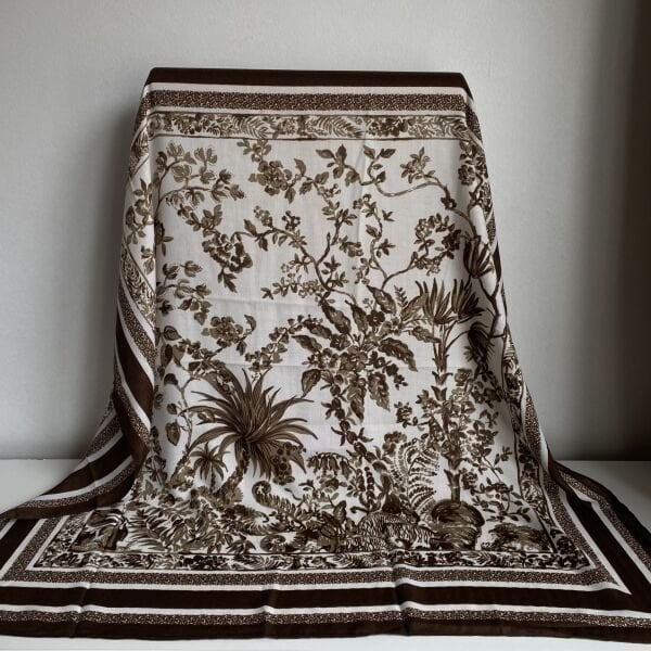 Kahve Desenli Şal 90*90