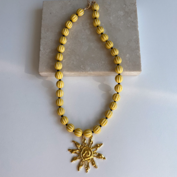 Marka Sarı Güneş Kolye