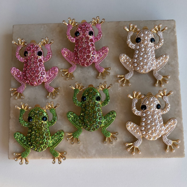 Marka Taşlı Kurbağa Küpe