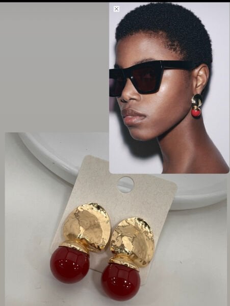 Marka Gold Detaylı Küpe