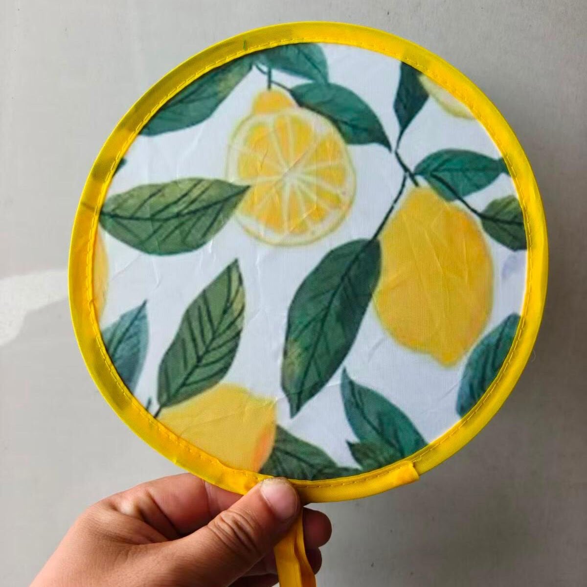 Limon Katlanabilir Çantalı Yelpaze