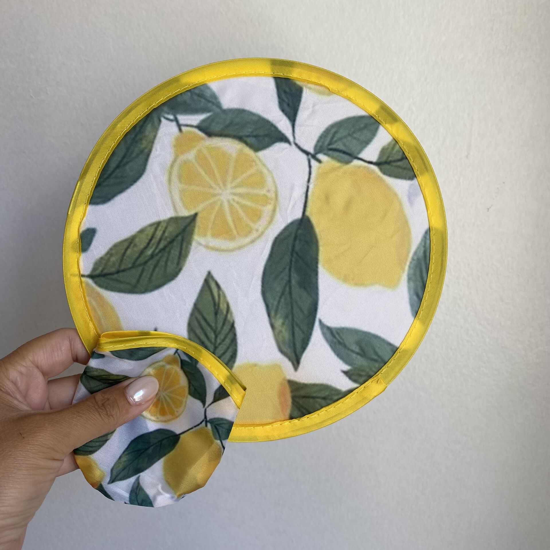 Limon Katlanabilir Çantalı Yelpaze