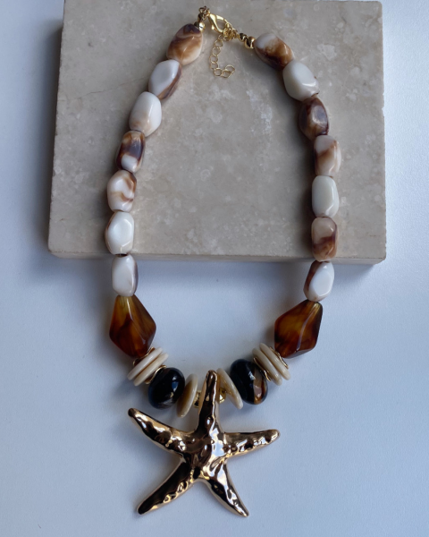 Hareli Yıldız Kolye