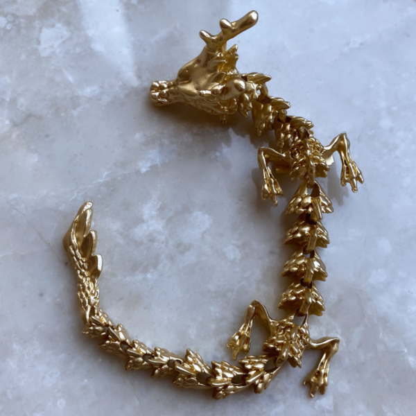 Gold Ejderha Broş