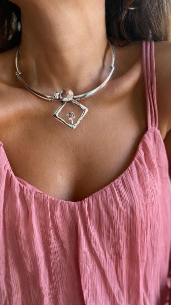 Marka Choker Kolye- Silver