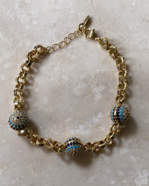 Xuping Taşlı Nazar Bileklik