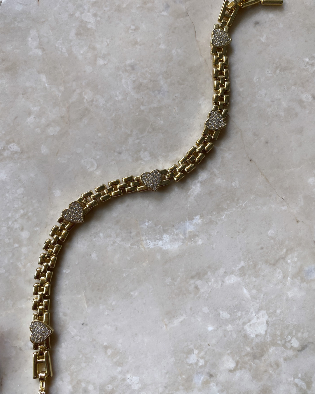 Xuping 14 K Gold Kalpli Taşlı Bileklik