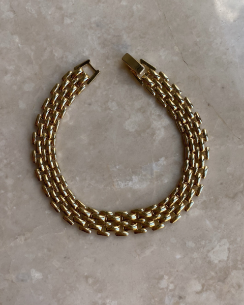 Xuping 14 K Gold Zincir Detaylı Bileklik