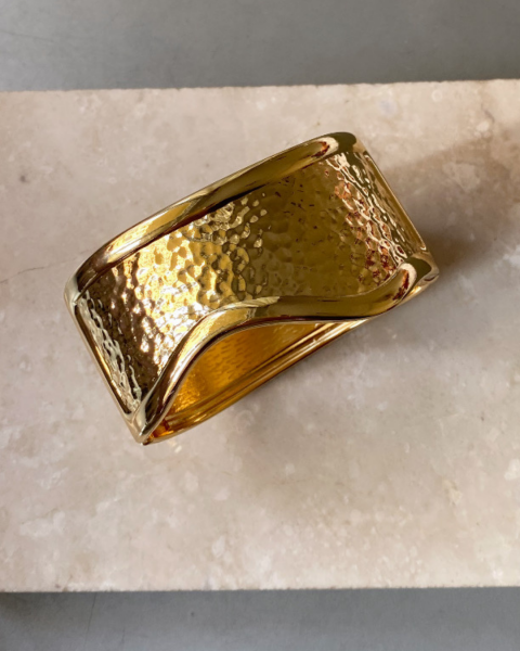 Altın Kaplama Dövme Plaka Kelepçe Bileklik