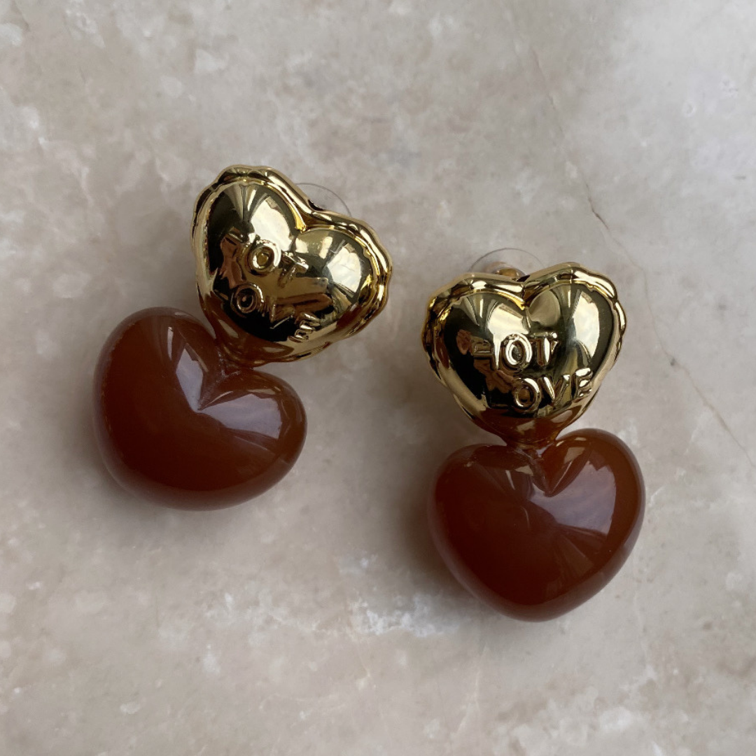 Marka Model Hot Love Küpe- Kahve