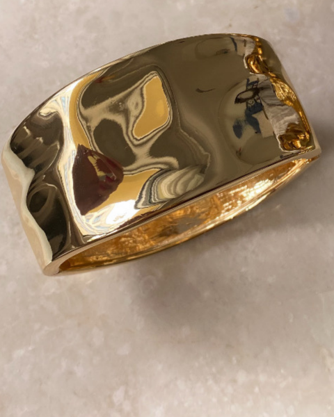 Altın Kaplama Dövme Plaka Kelepçe Bileklik