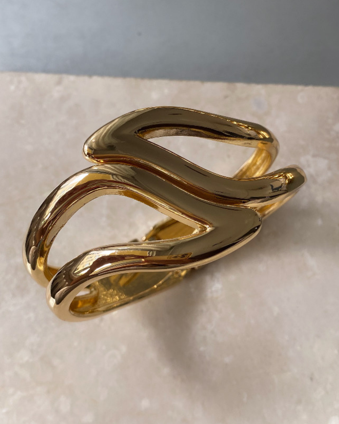 Altın Kaplama Kelepçe Bileklik