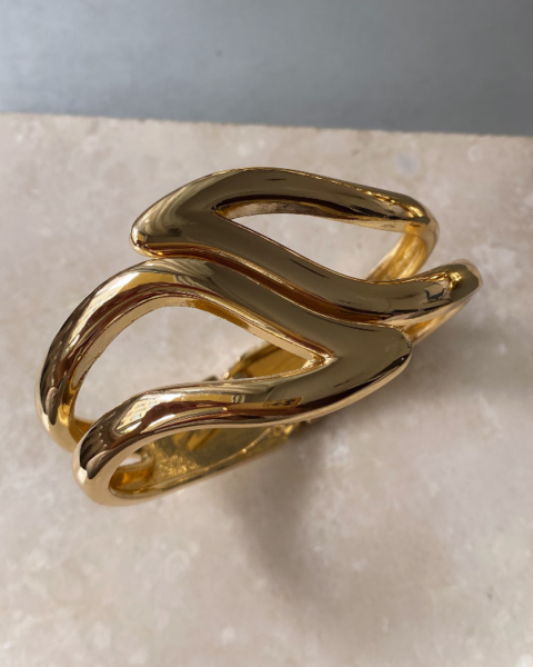 Altın Kaplama Kelepçe Bileklik