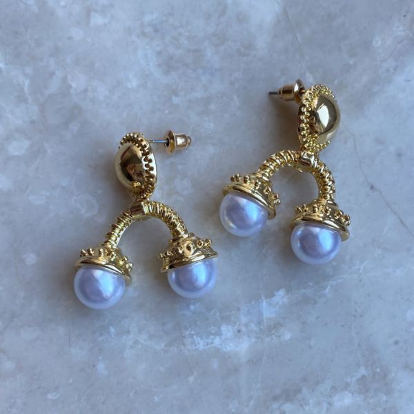 Marka Model Çift İnci Küpe