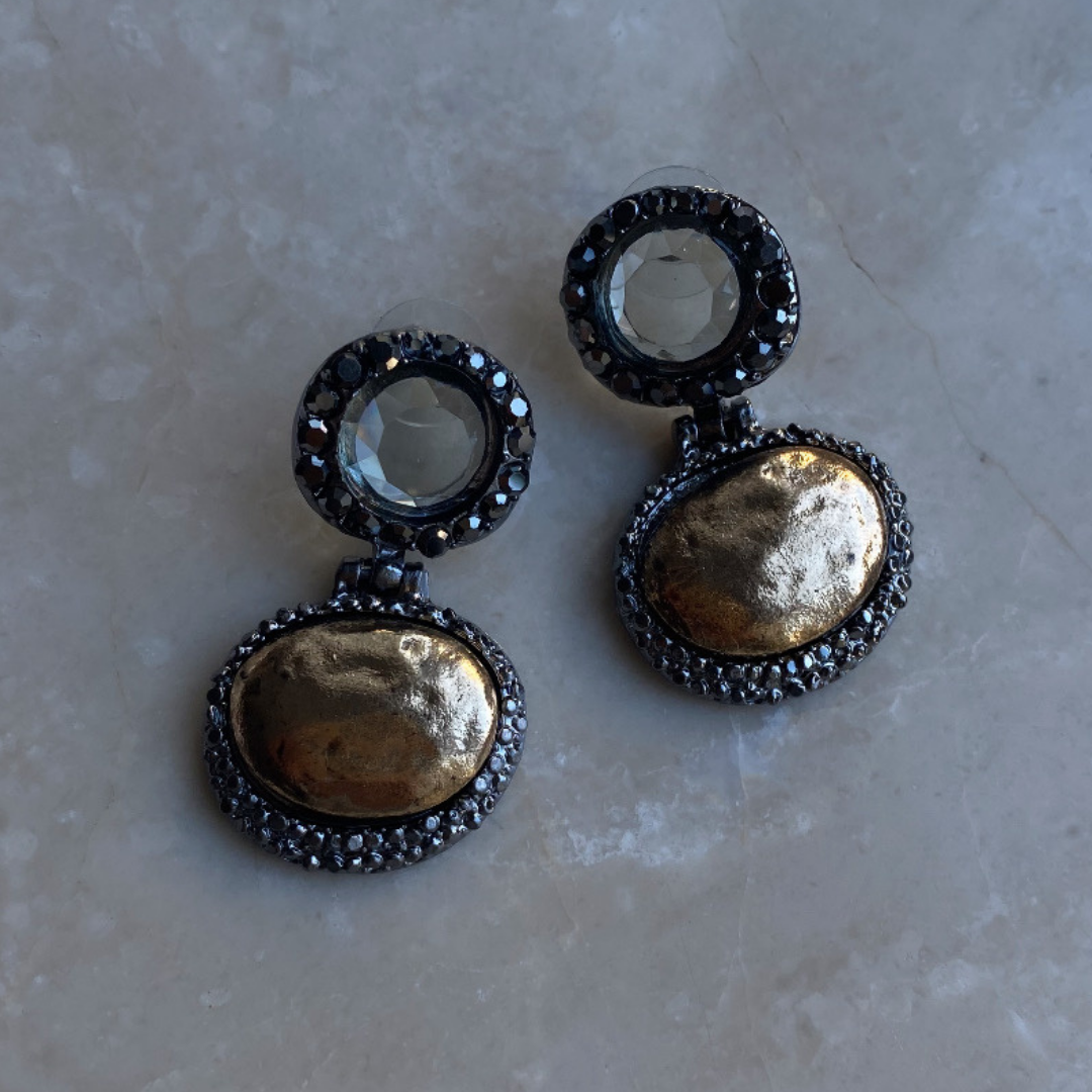 Marka Model Gold Taşlı Küpe