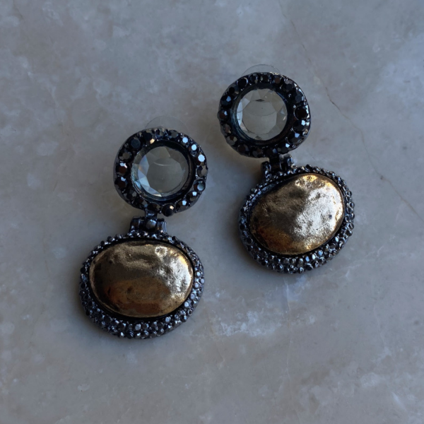 Marka Model Gold Taşlı Küpe