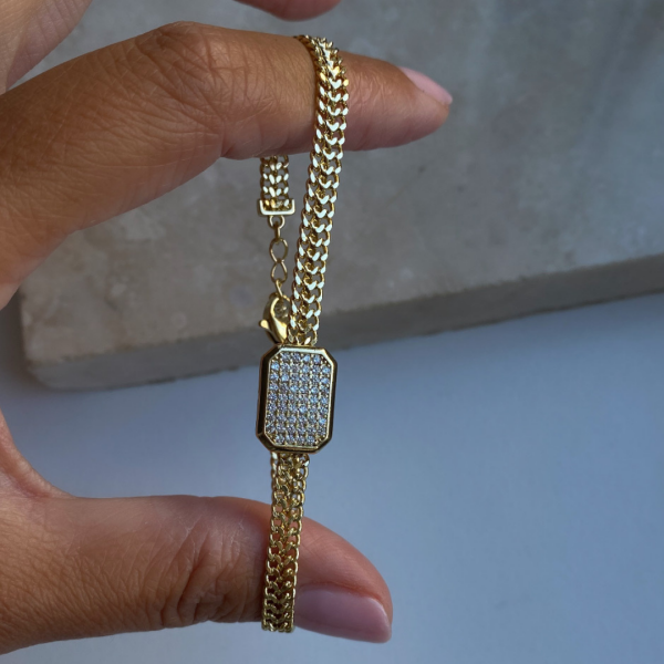 XP Hasır Görünümlü Taşlı Bileklik