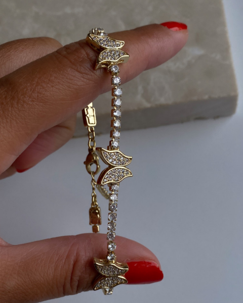 Özel Seri XP Kelebek Taşlı Su Yolu Bileklik