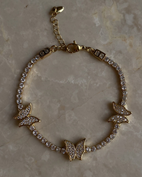 Özel Seri XP Kelebek Taşlı Su Yolu Bileklik