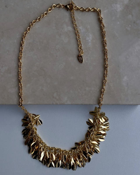 Altın Kaplama Pul Kolye