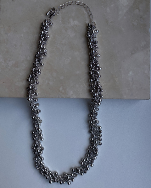 Altın Kaplama Topçuk Kolye-Silver