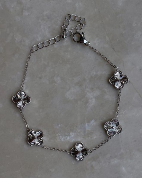 Küçük Yonca Bileklik -Silver