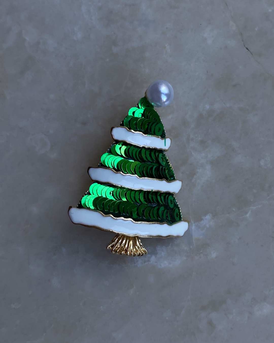 Yeni Yıl Pullu Ağaç Broş