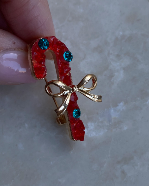 Yeni Yıl Fiyonklu Şeker Broş