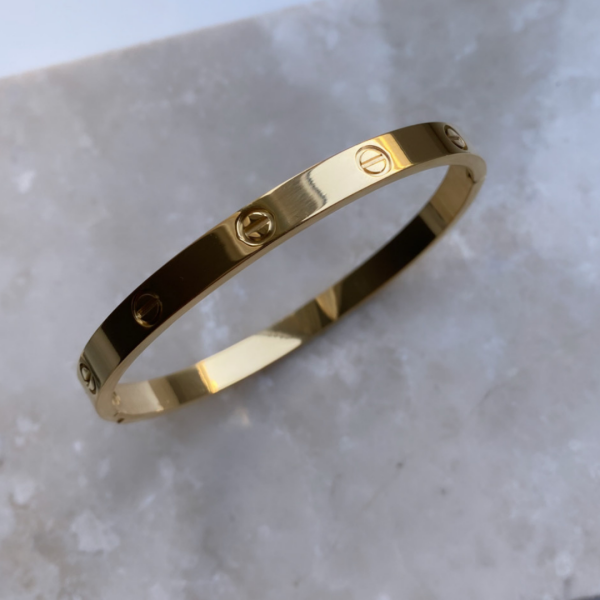 Çelik Marka Model Bileklik- Büyük Boy Gold