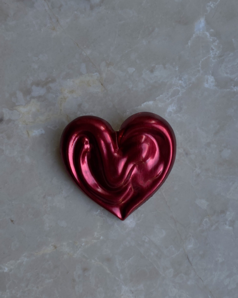 Kırmızı Kalp Broş