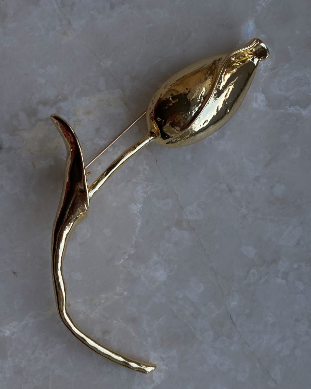 Gold Lale Broş, 12cm