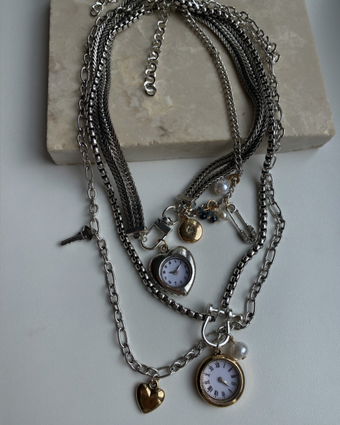 Marka Model Saat Charm Kolye