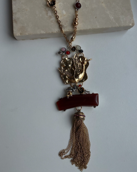 Marka Model Zincir Detaylı Kolye