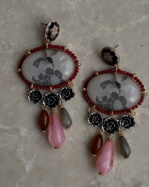 Marka Model Kuş Detaylı Küpe