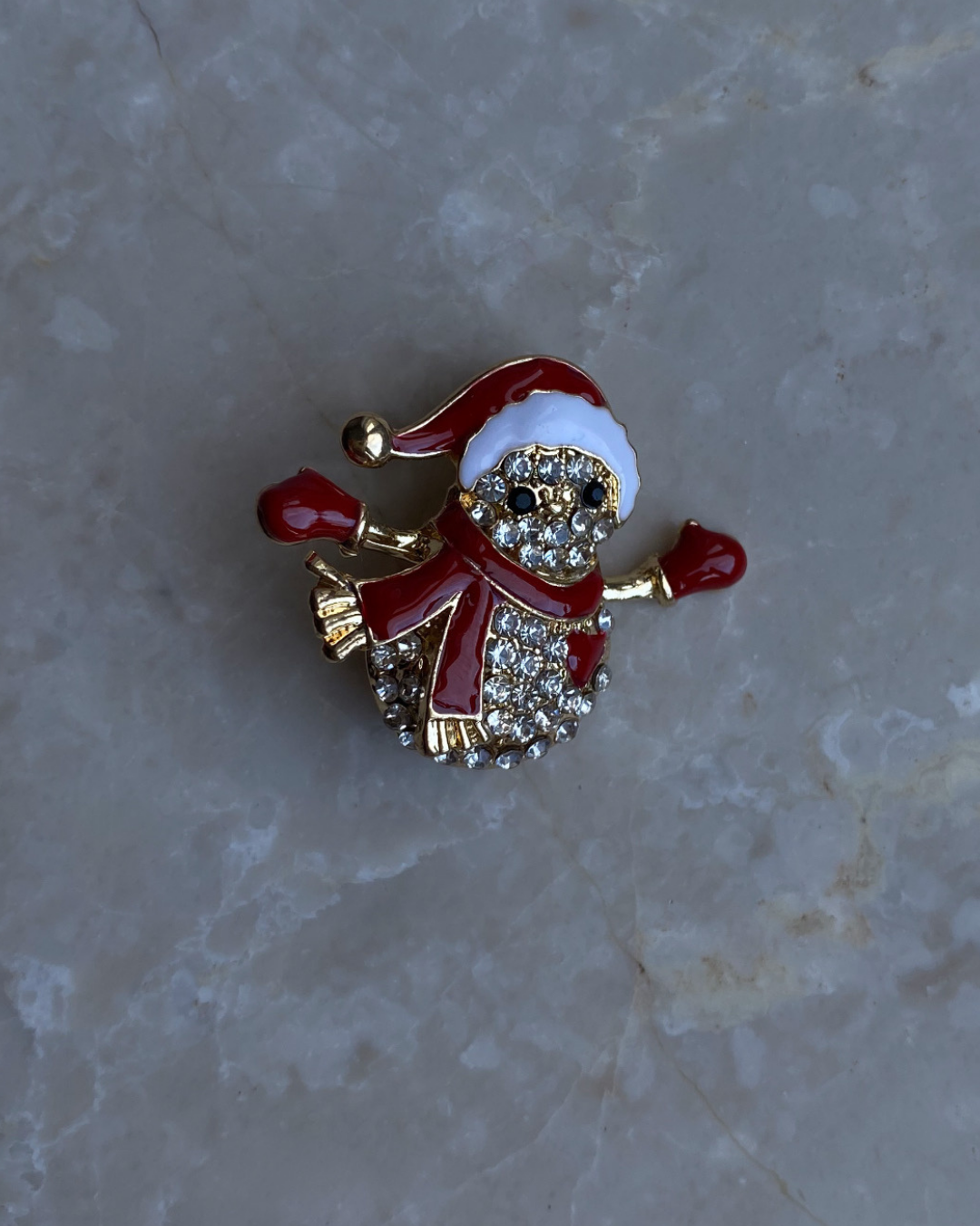 Yeni Yıl Kardan Adam Broş