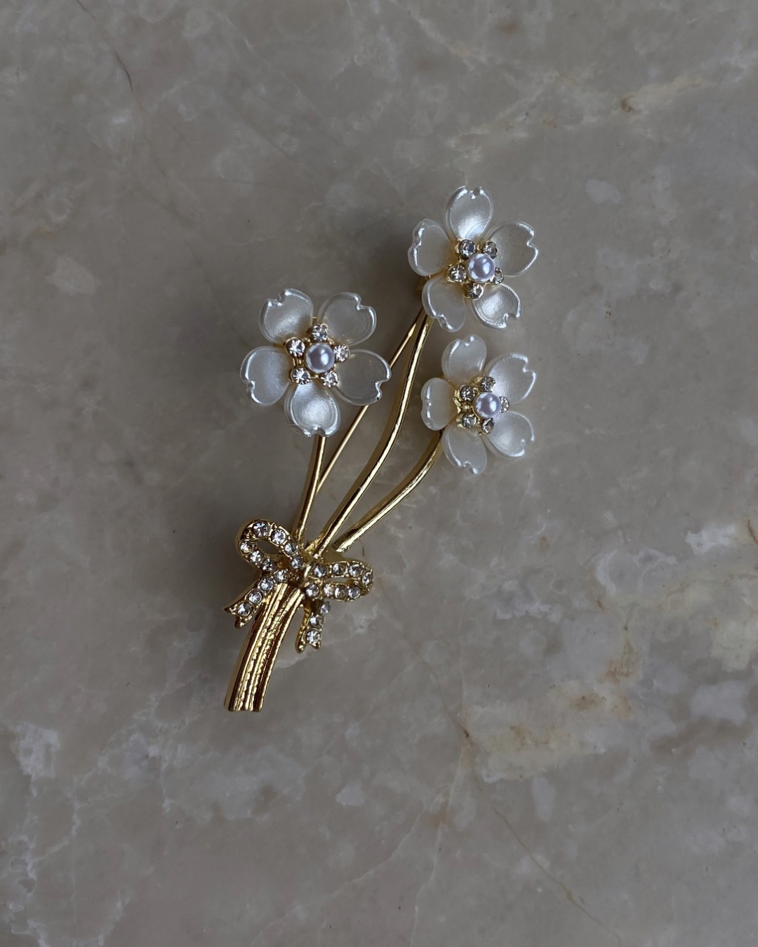 Çiçek Buketi Broş