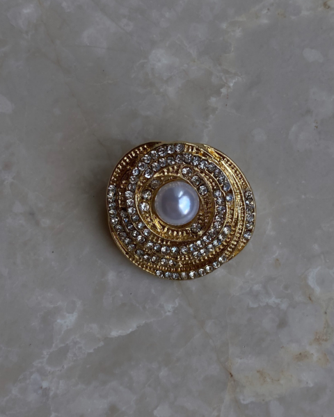 İncili Taşlı Broş