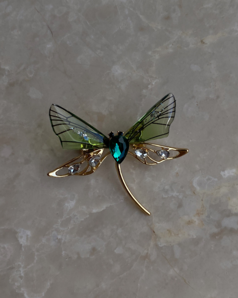 Yeşil Yusufçuk Broş