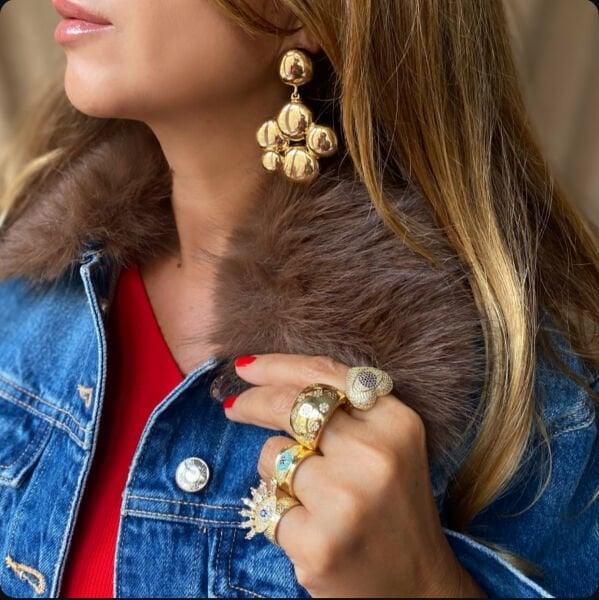 Marka Model Gold Küpe